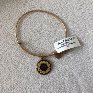 Alex and Ani golf sunflower bracelet